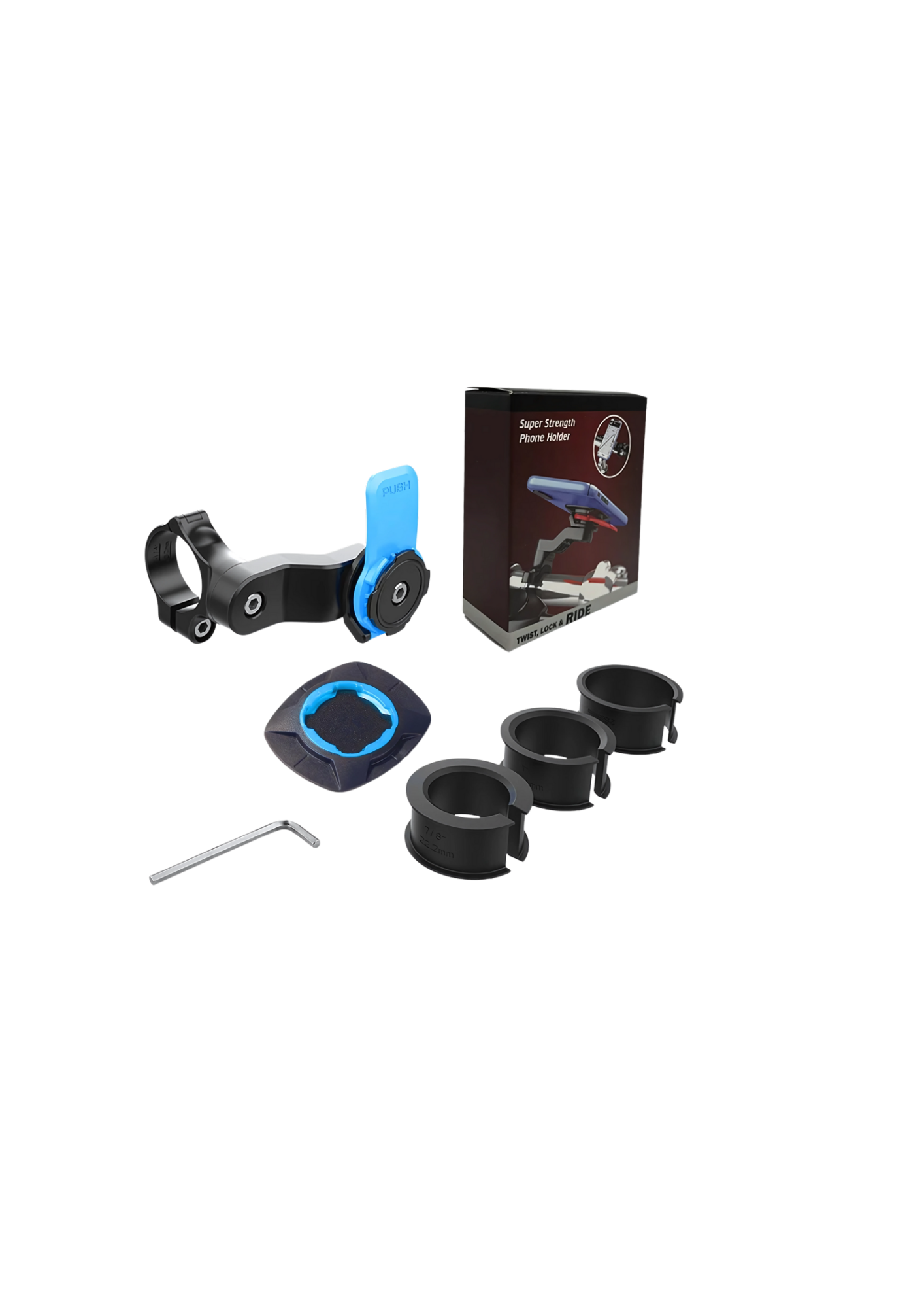 Quad Lock Bike Phone Holder – Shockproof Handlebar Mount