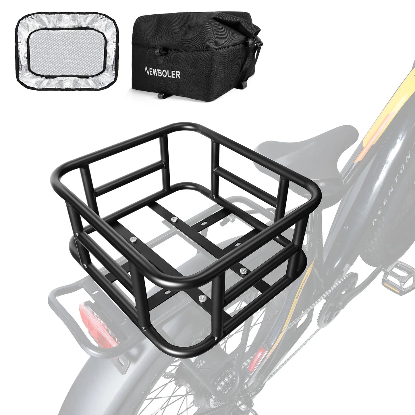 Rear Bike Basket – Large Capacity Cargo Rack Bag
