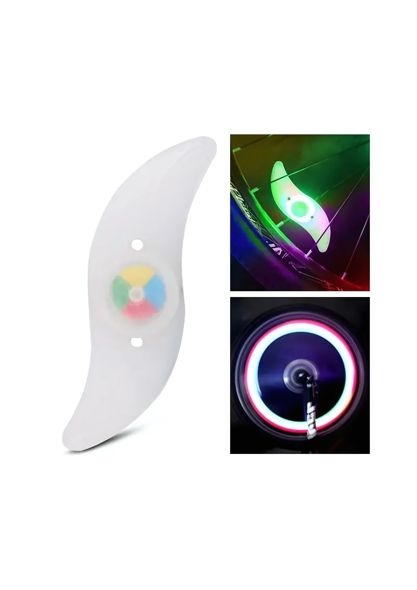 Colourful Bike Wheel Spoke LED Lights – Waterproof Cycling Lamp