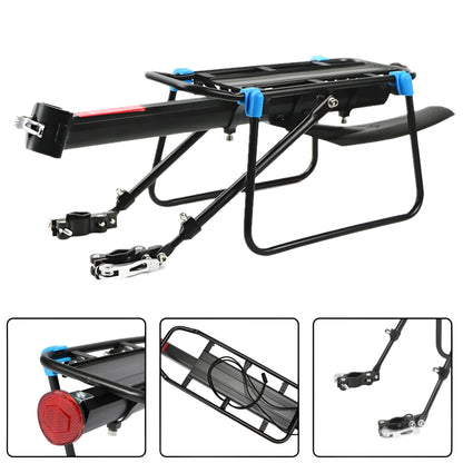 Adjustable Bike Rear Cargo Rack – Quick Release, Durable